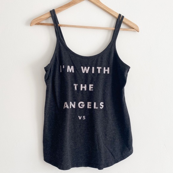 Victoria’s Secret Angels Dark Grey Spaghetti Strap Tank – Size XS - Picture 1 of 7